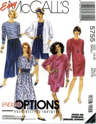 5755 CARDI, DRESS, TOP LENGTHS, CULOTTE KNIT PATTERN 14 16 18 20